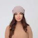 Шапка ковпак жіноча вовна бежева LIORA 947-353, фото 5